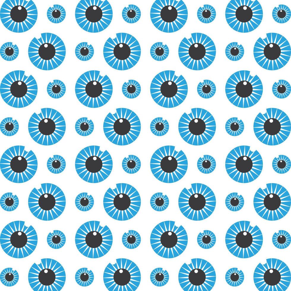 Eye Care operable trendy multicolor repeating illustration design vector