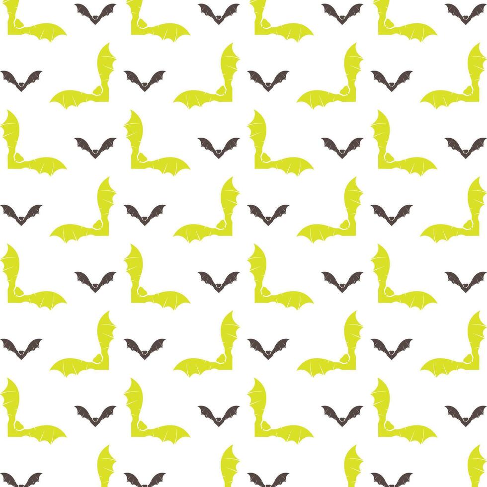 Night bat operable trendy multicolor repeating illustration design vector
