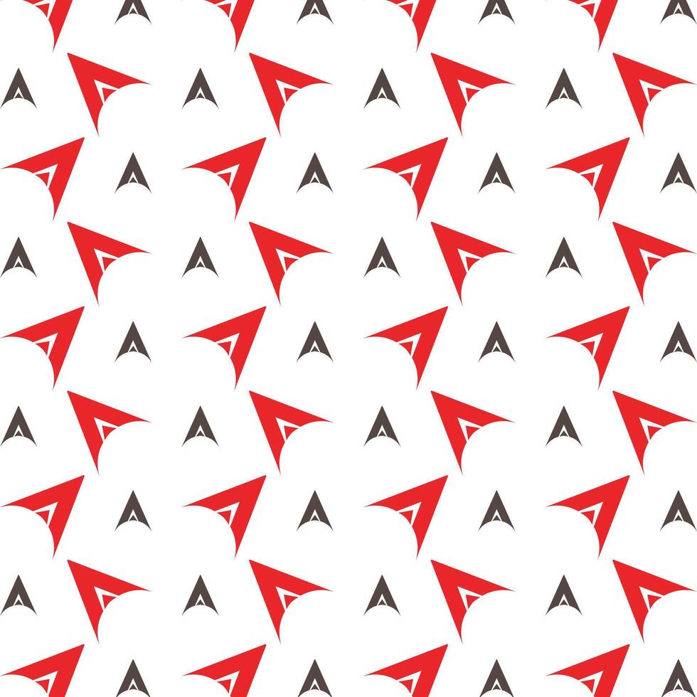 Letter A operable trendy multicolor repeating illustration design vector