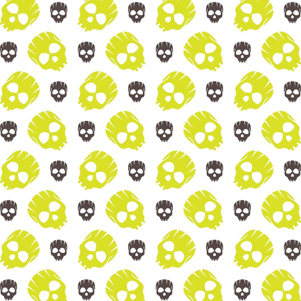 Skull head stellar trendy multicolor repeating illustration background design vector
