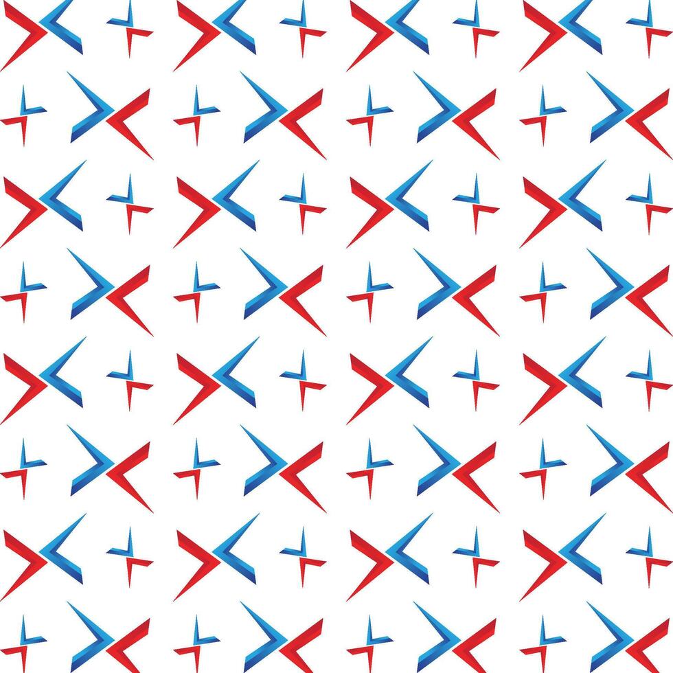 X icon operable trendy multicolor repeating illustration design vector