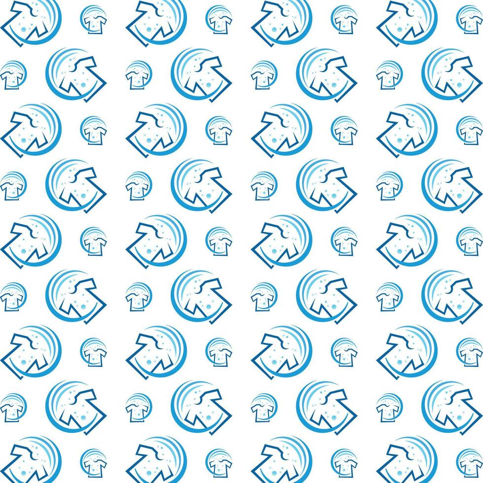 Laundry awful trendy multicolor repeating illustration background design vector
