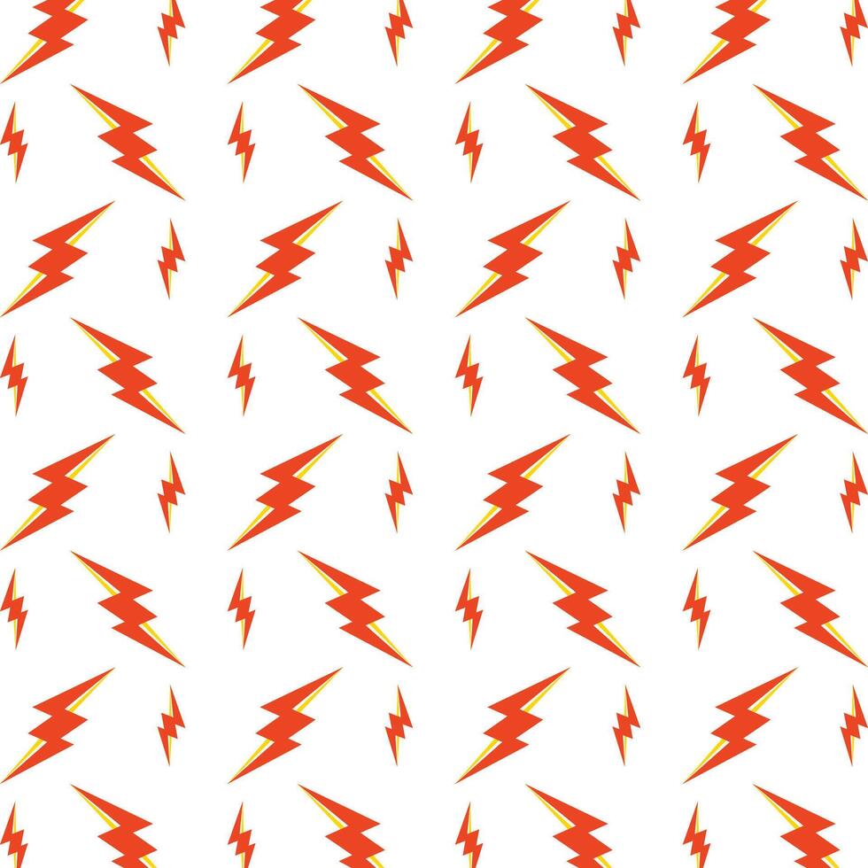 Thunderbolt subjective trendy multicolor repeating illustration design vector