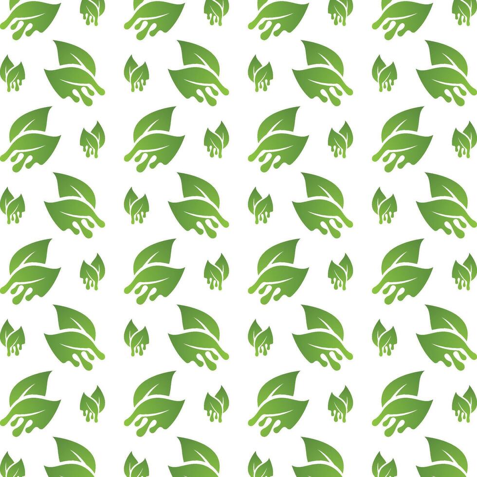Fresh leaf breathtaking trendy multicolor repeating illustration background design vector