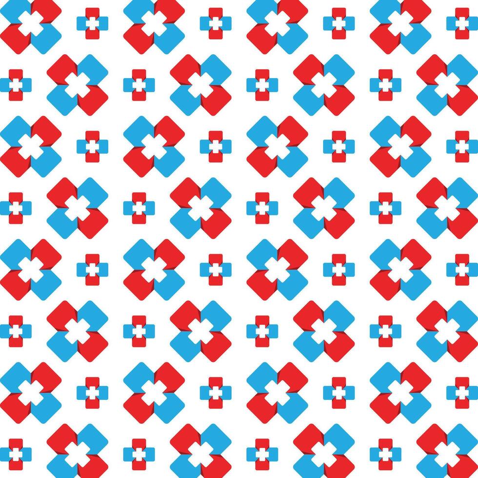 Hospital stellar trendy multicolor repeating illustration background design vector