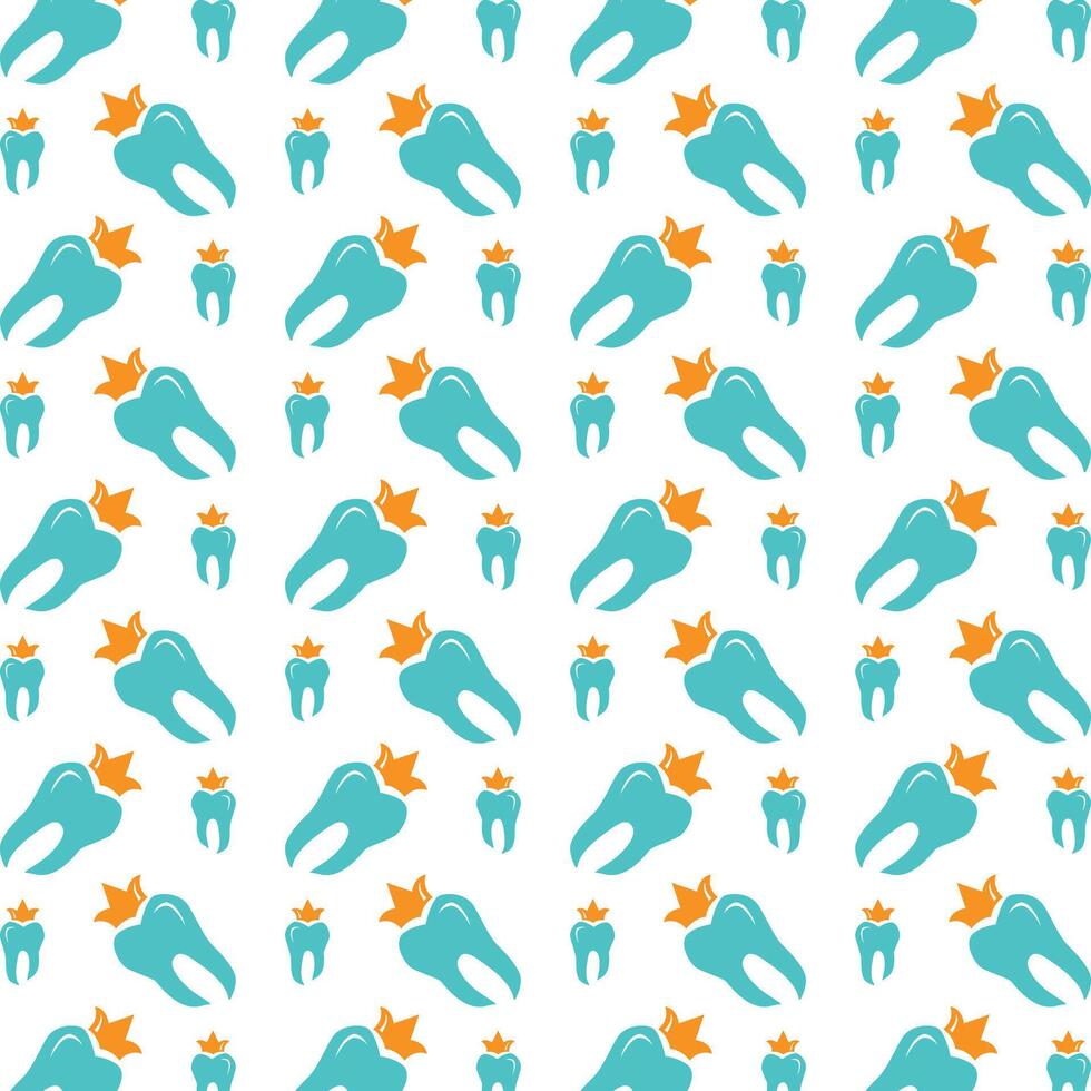 Dental Care stellar trendy multicolor repeating illustration background design vector