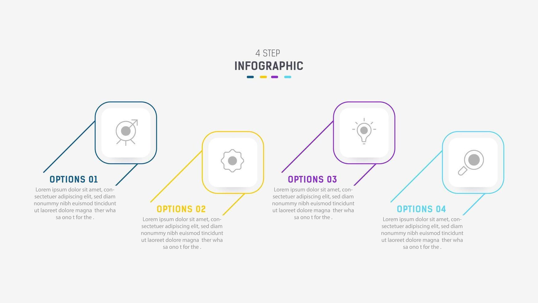 Three Step Infographic label design template with line icons. process steps diagram, presentations, workflow layout, banner, flow chart, info graph illustration. vector
