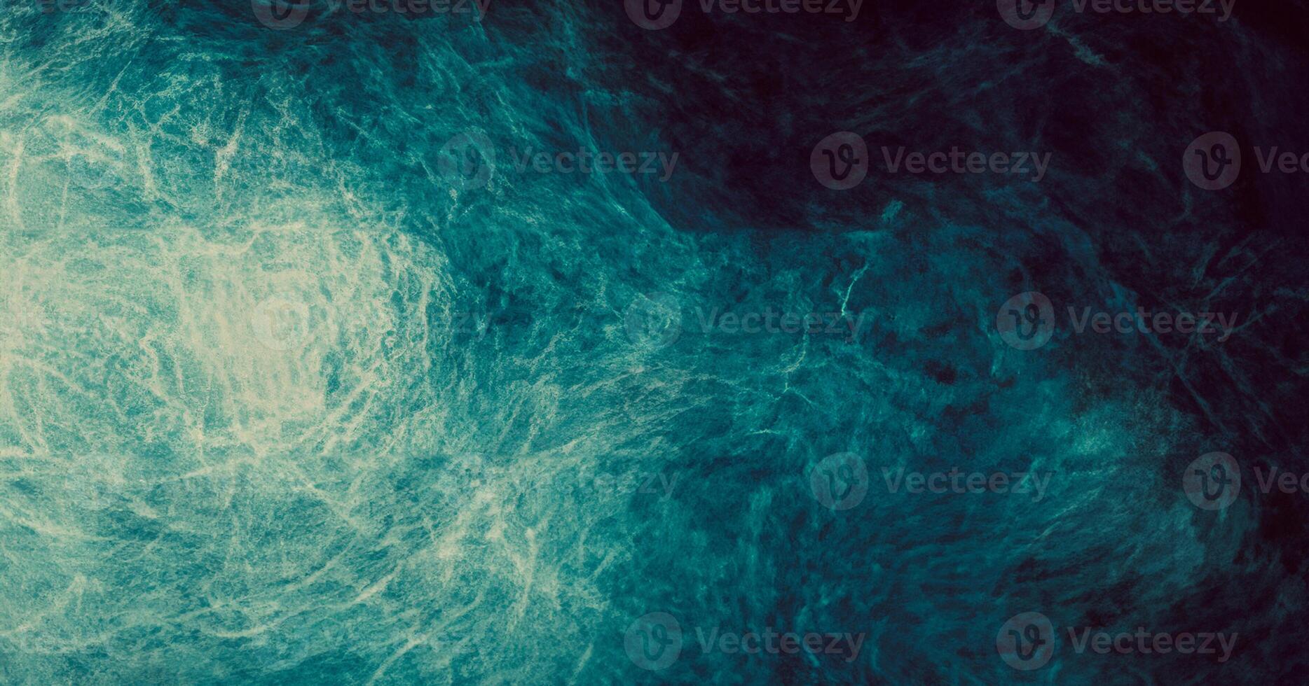 Teal Blue and Green Abstract Watercolor Background with Fluid Texture for Banner Design photo