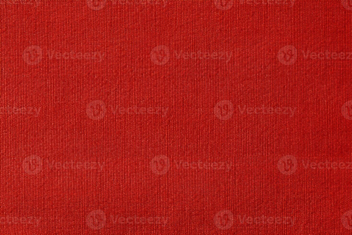 Seamless Dark Red Linen Fabric Texture Background photo