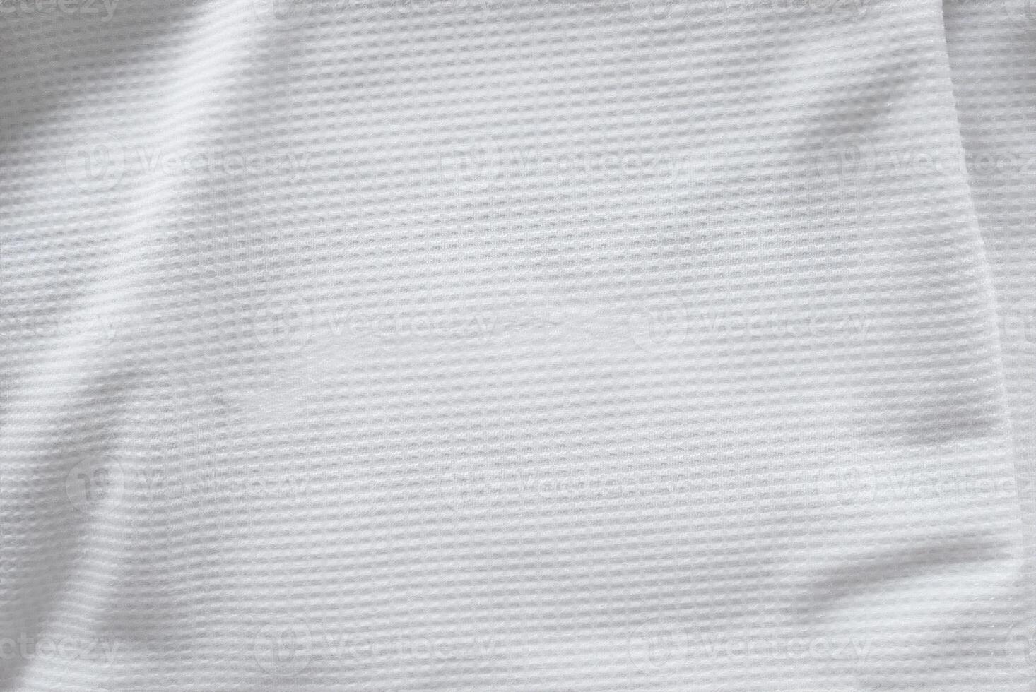 Abstract Background of White Sports Clothing Fabric Texture photo