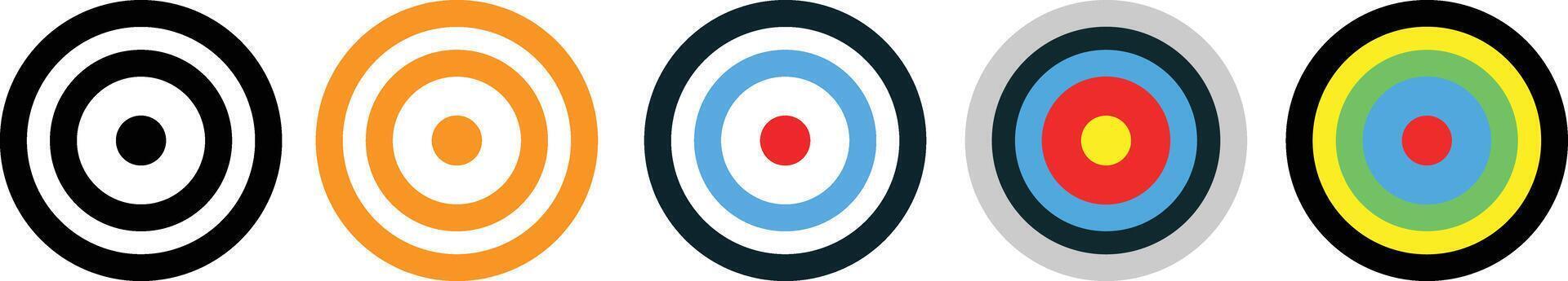 Gun Sight Crosshairs Bullseye Isolated. crosshair and sight symbol. Sniper rifle aim icon. aiming to bullseye signs symbol. target destination icon. Focus cursor bull eye mark vector