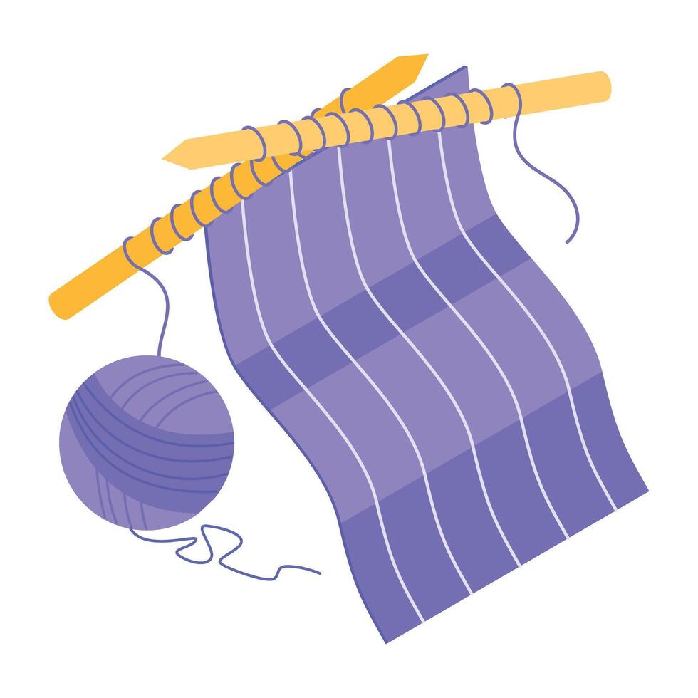 Sewing and Textile Machines Isometric Icons vector