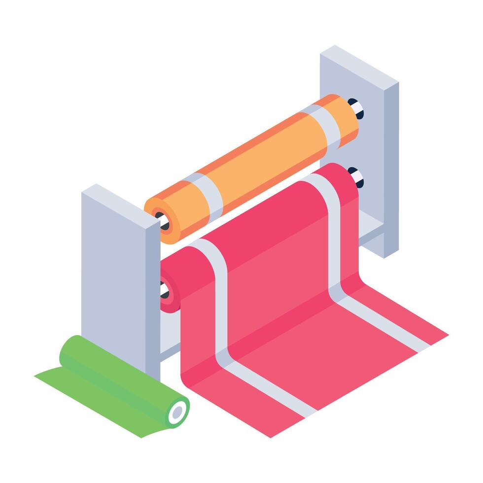 Sewing and Textile Accessories Isometric Icons vector