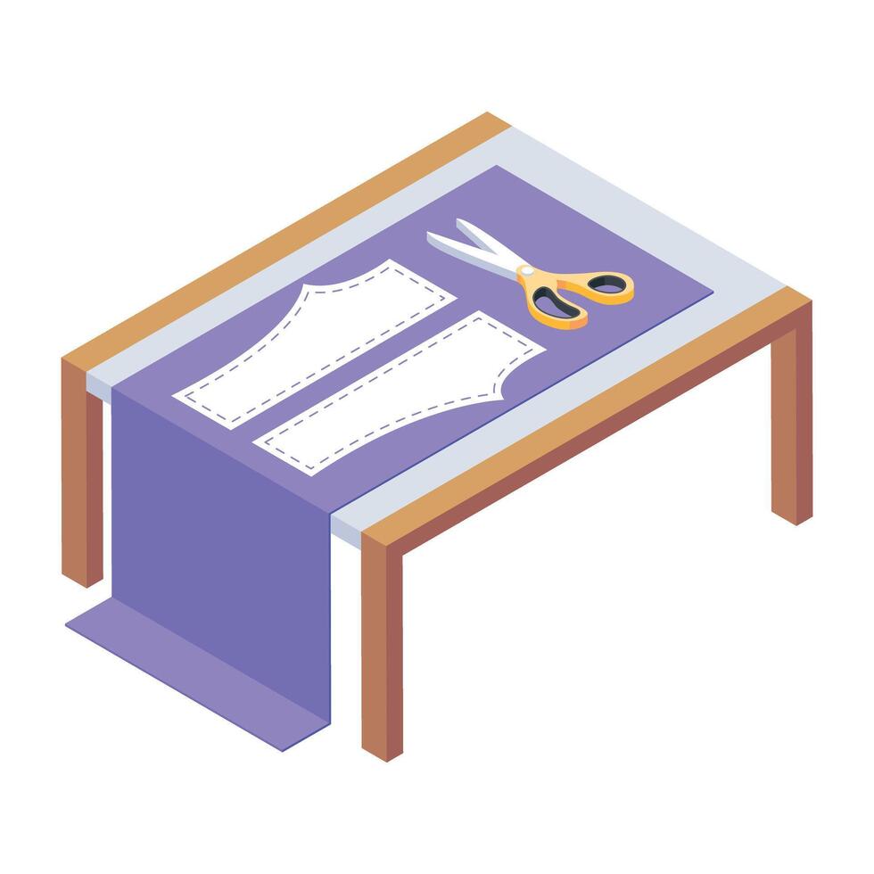 Sewing and Textile Machines Isometric Icons vector