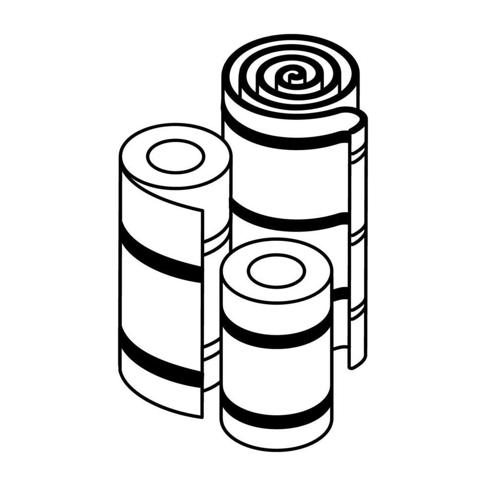 Stitching and Textile Equipment Isometric Icons vector