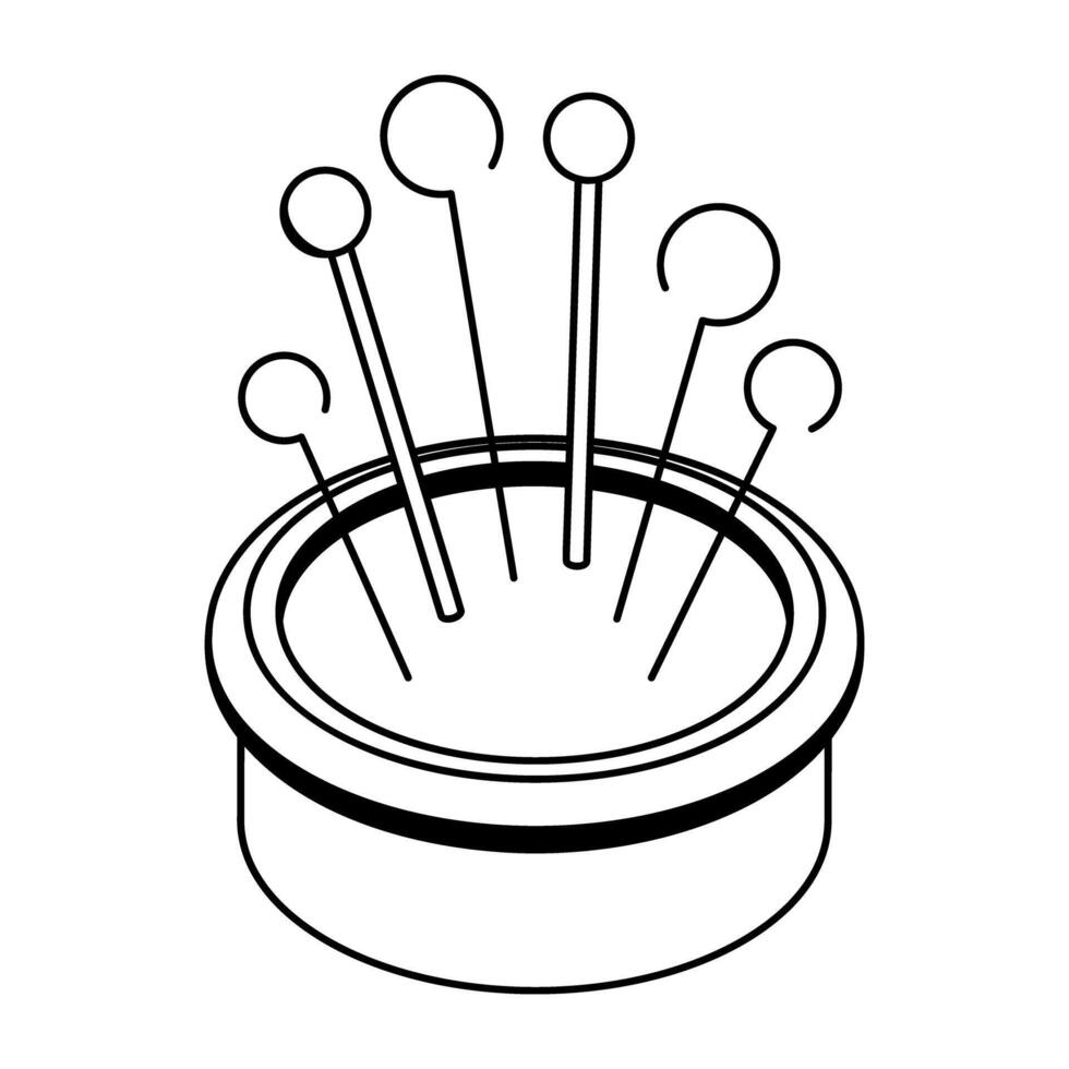 Stitching and Textile Equipment Isometric Icons vector