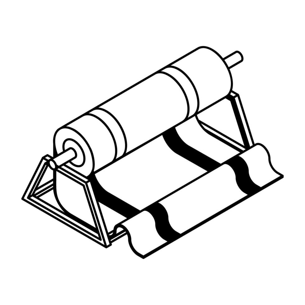 Stitching and Textile Equipment Isometric Icons vector