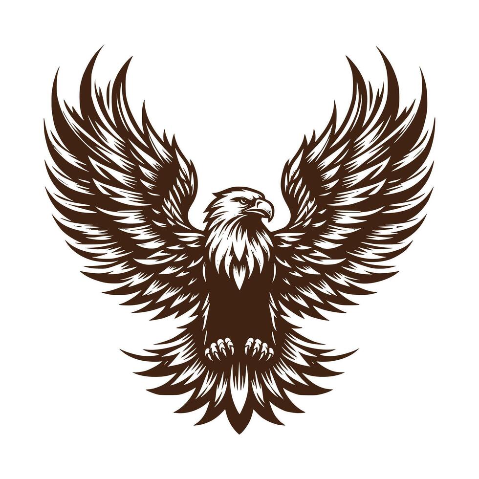 Majestic Eagle art illustration vector