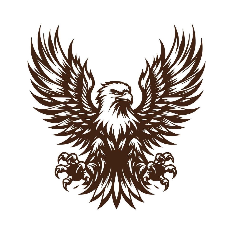 Majestic Eagle art illustration vector