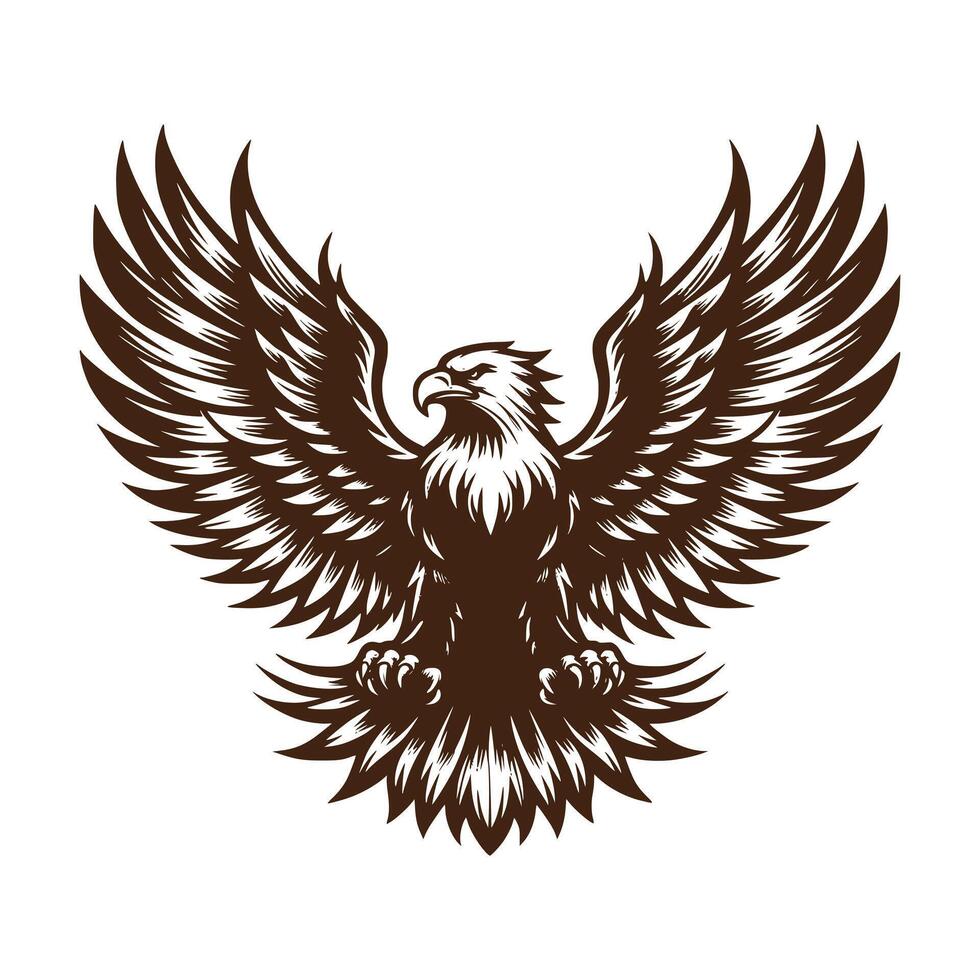 Majestic Eagle art illustration vector