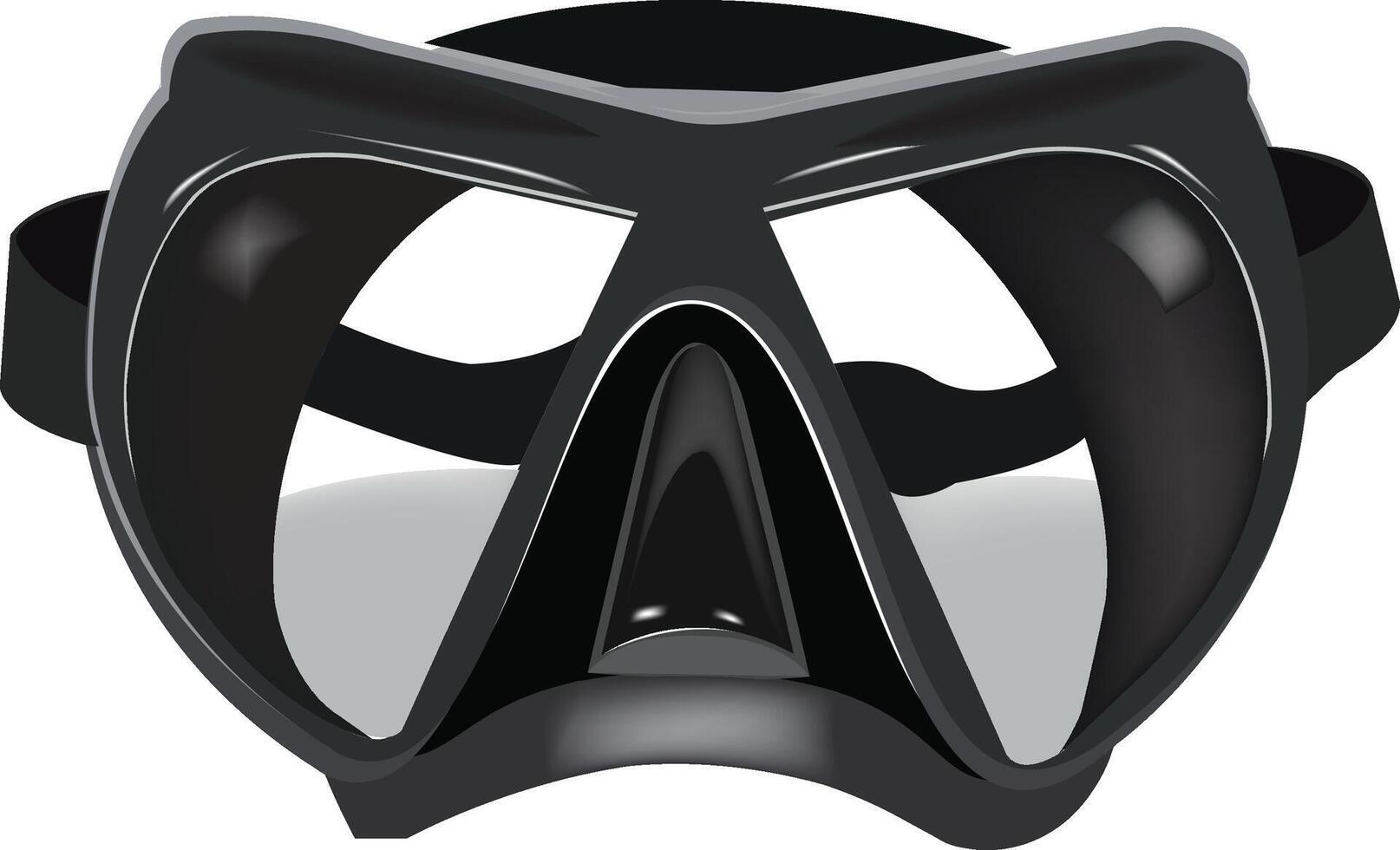 diving mask for sports and diving use vector