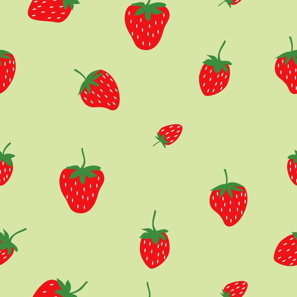 Stawberry Seamless Pattern vector