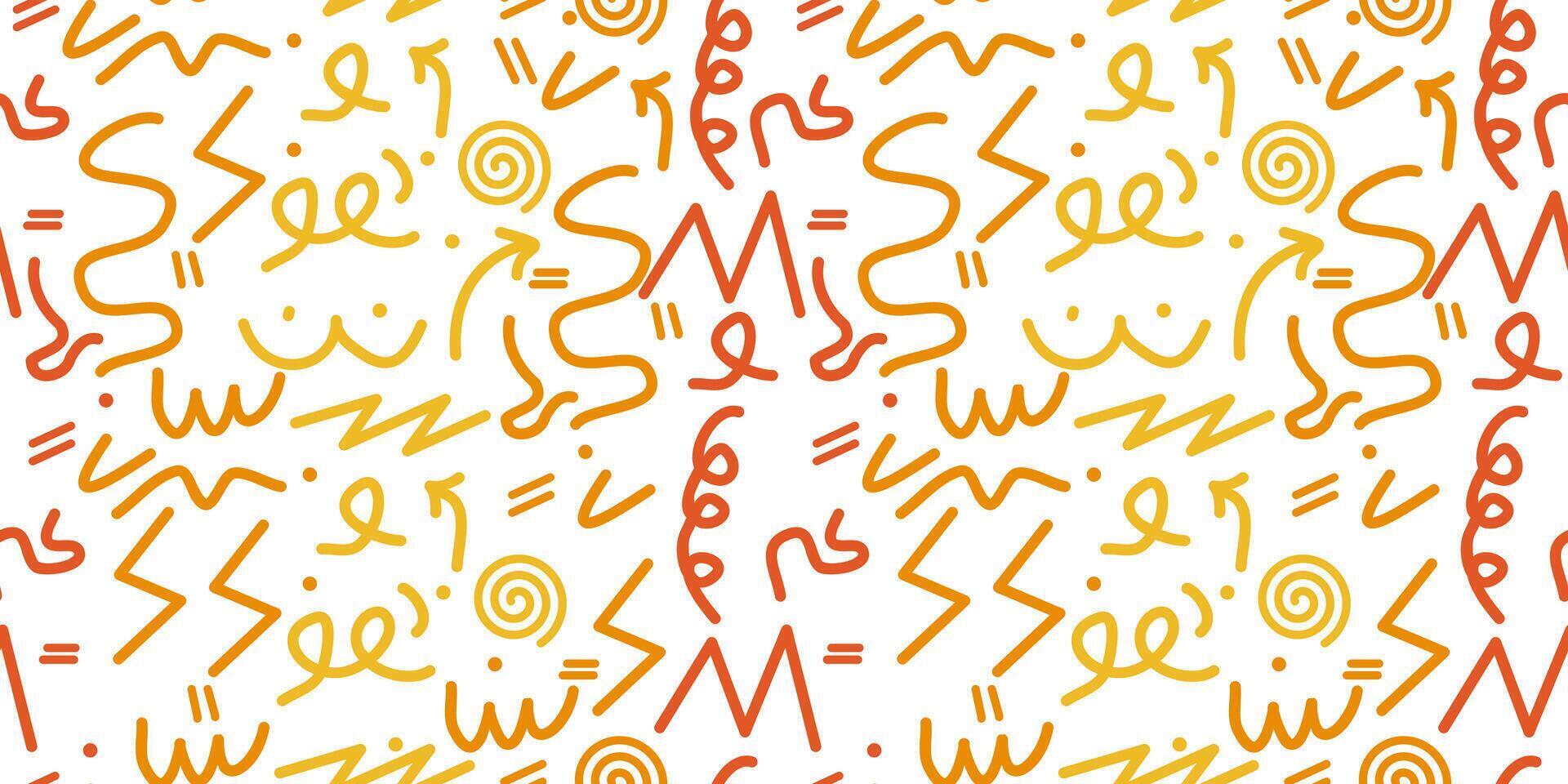 Abstract fun and colorful seamless pattern. kid pattern vector