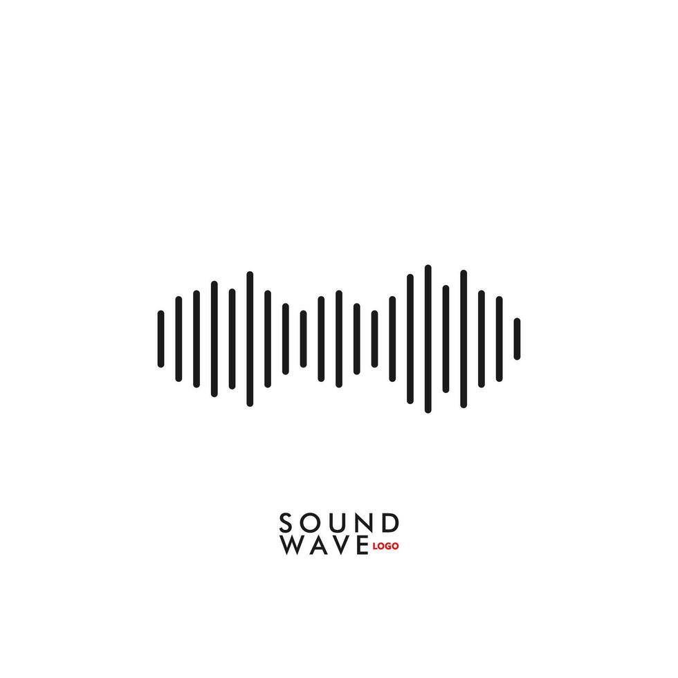 Soundwave simple icon logo vector