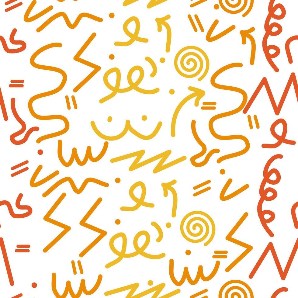 Abstract fun and colorful seamless pattern. kid pattern vector