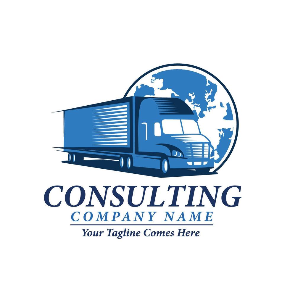 Consulting contract service logo design vector