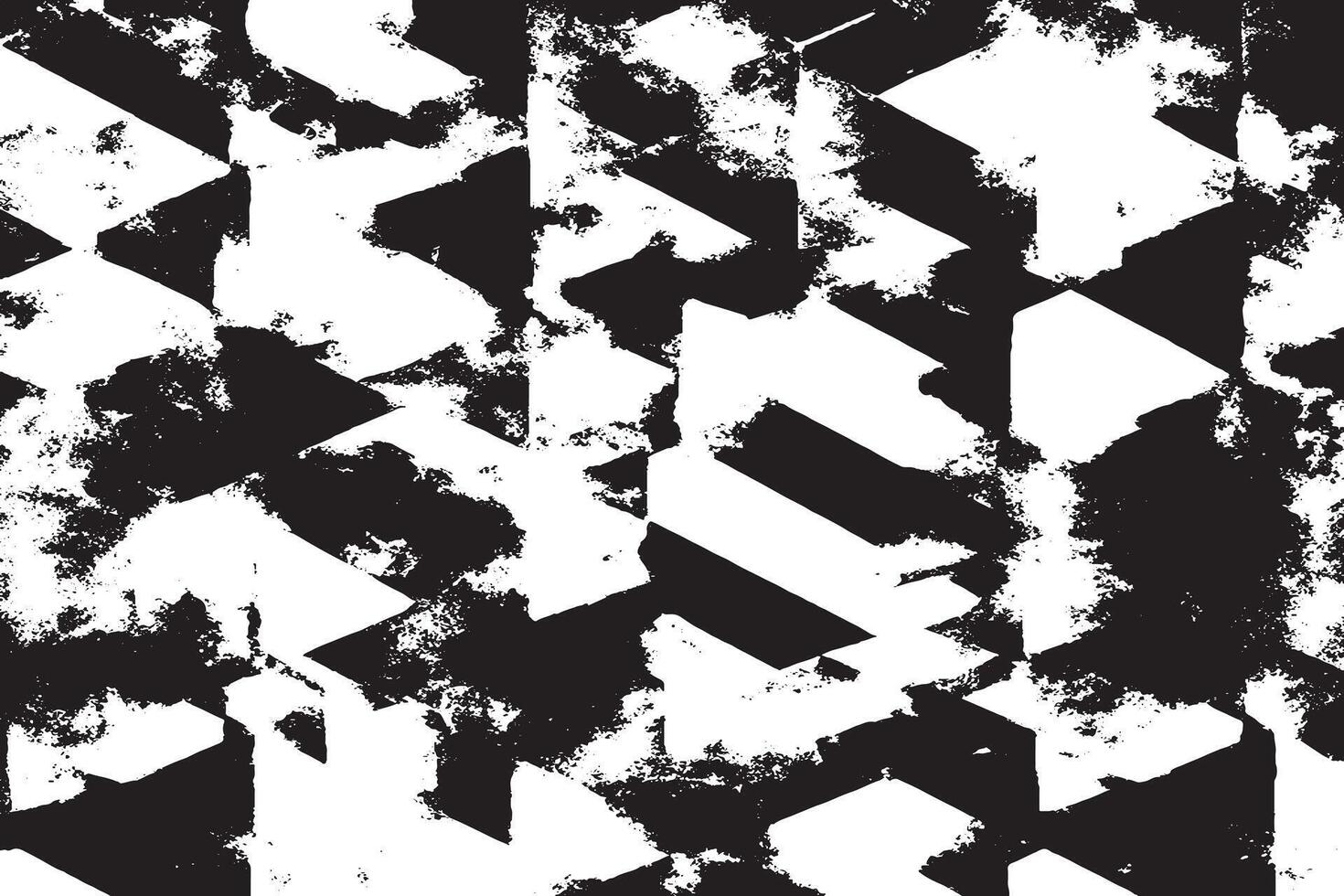 black monochrome grunge texture on white background, grunge overlay background texture vector