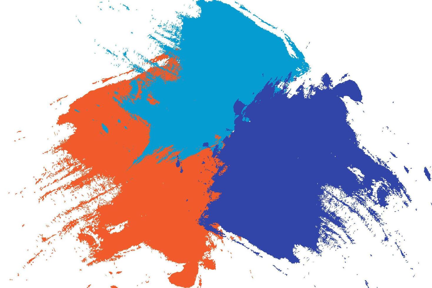 Ink brush effect and colorful watercolor background. vector