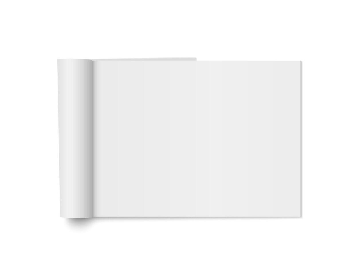 Mock up of realistic magazine vector