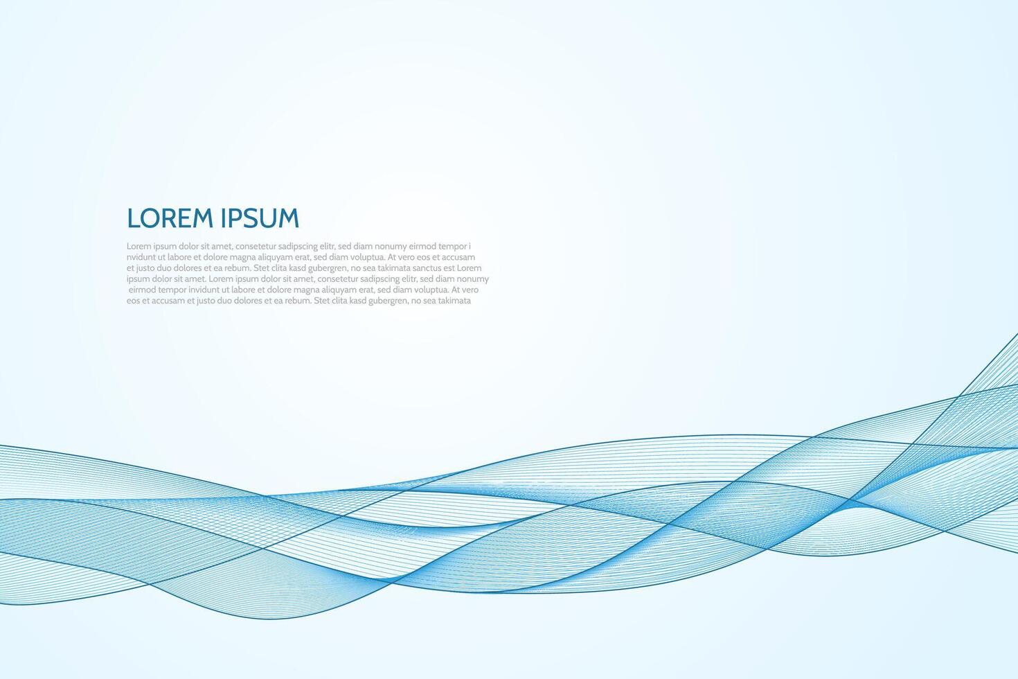 Abstract wavy blue background. vector