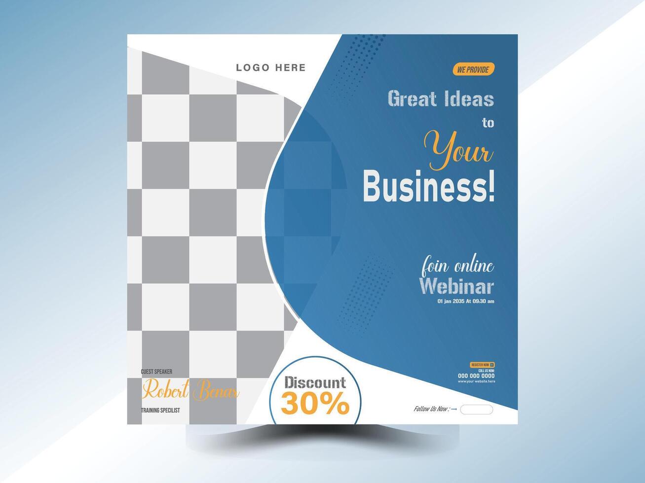 modern creative and business social media post design vector