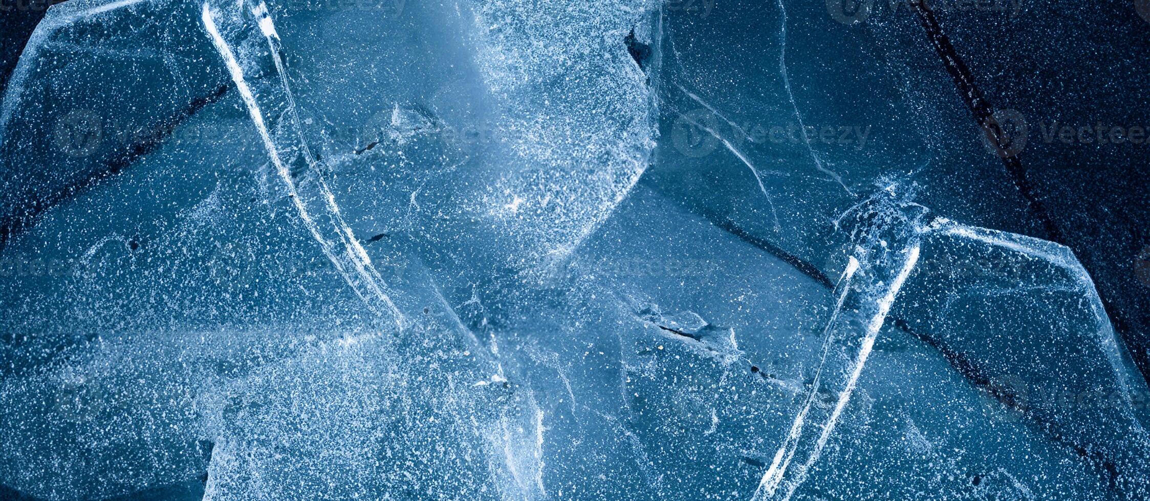 Macro Close-up of Ice Texture photo