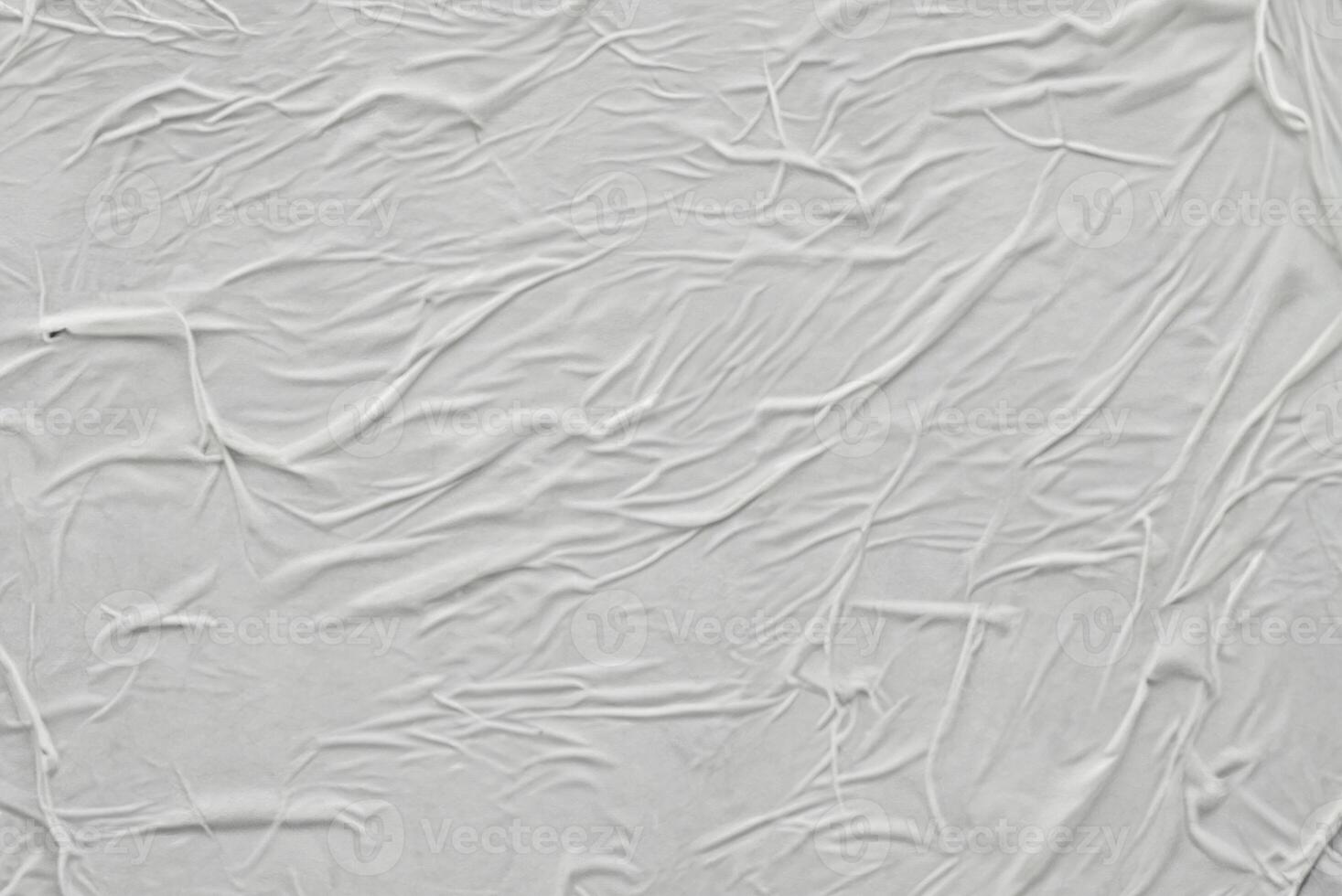 White Crumpled Poster Texture, Abstract Background Concept photo