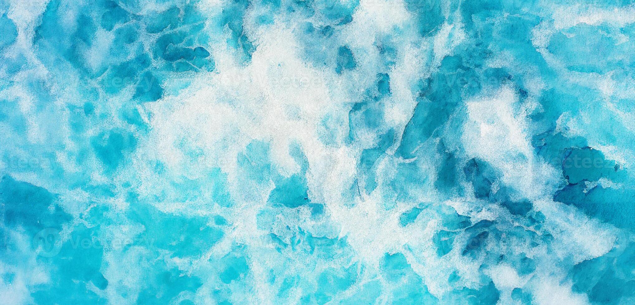 Crisp Blue Watercolor Texture, Abstract Background for Creative Design Projects photo