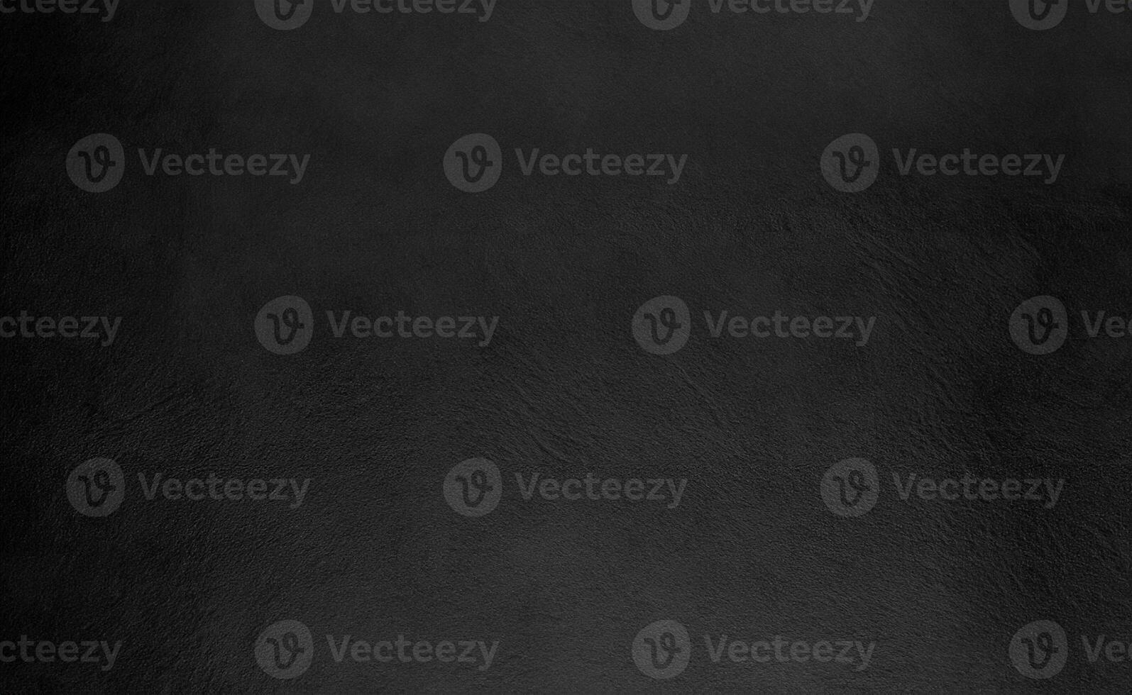 Close-Up View of Dark Black Vintage Leather Background with Rough Suede Texture - Full Frame photo
