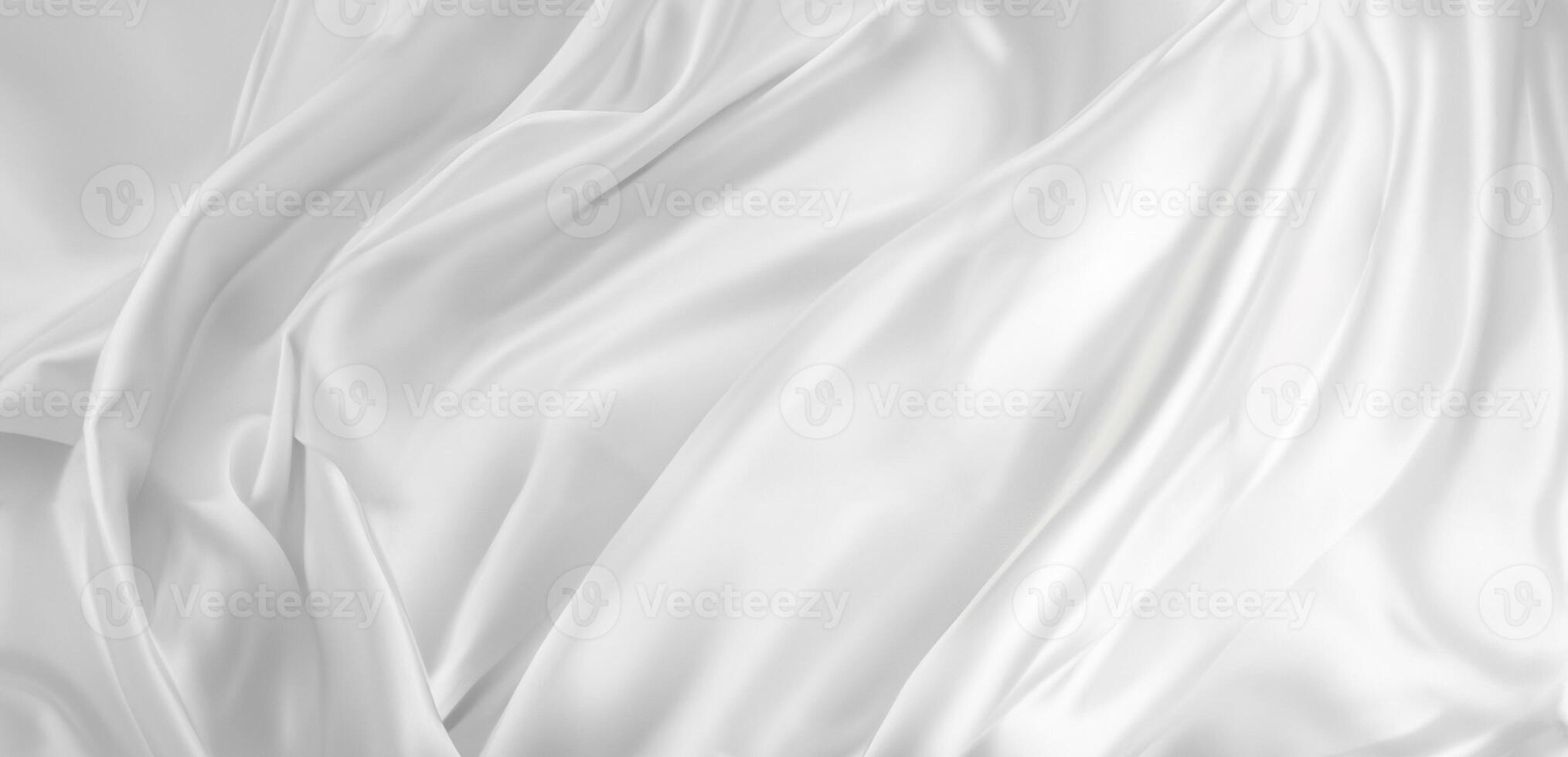 Smooth White Silk Fabric Texture Background photo