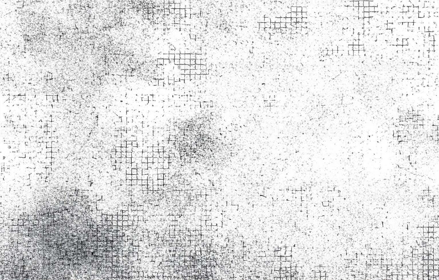 Monochrome Abstract Texture, Grunge Black and White Pattern with Particle Elements and Cracks. photo