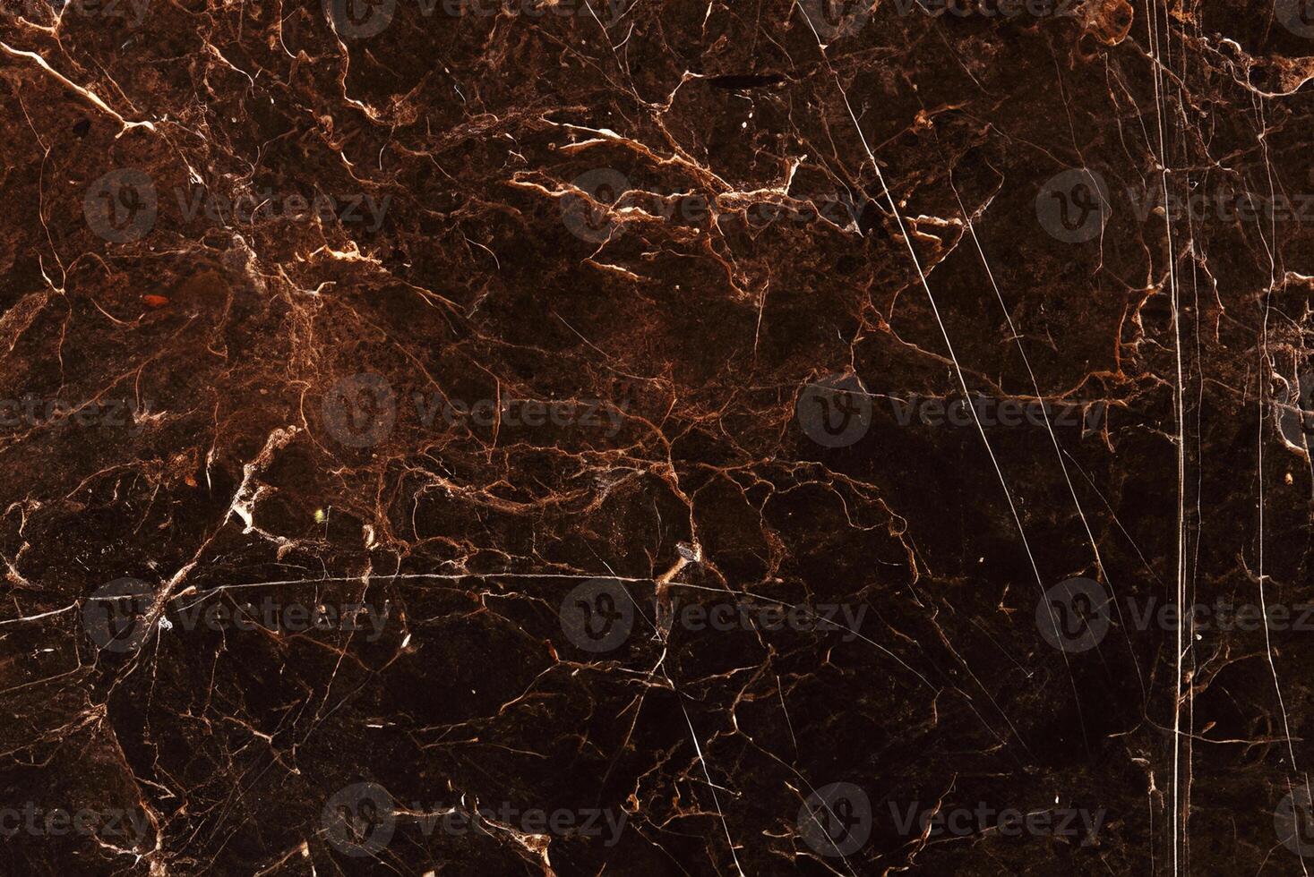 Dark Brown Marble Texture with White Pattern, Ideal Background for Product Design photo