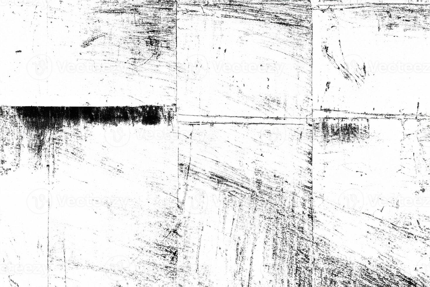 Abstract Grunge Texture, Black and White Cracks, Chips, and Dots Isolated on White Background photo