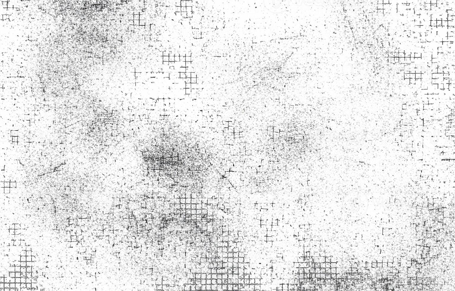 Monochrome Abstract Texture, Grunge Black and White Pattern with Particle Elements and Cracks. photo
