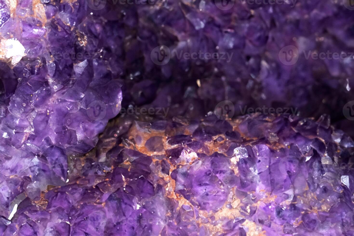 Pristine Purple Geode Surface, Precise Stock Photo