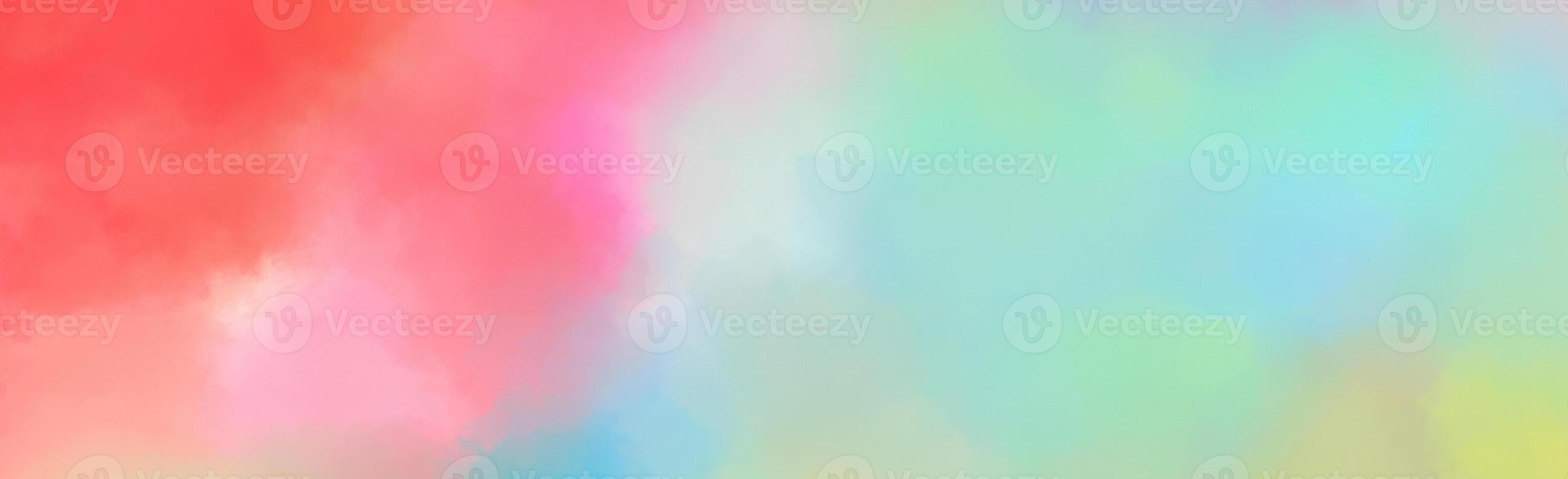 Vibrant Watercolor Texture, Abstract Background Banner for Website Design photo