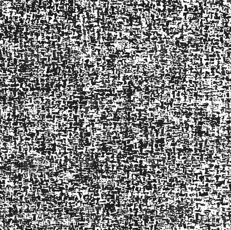 Abstract Halftone Illustration, Distressed Weaving Fabric Texture in Black and White photo