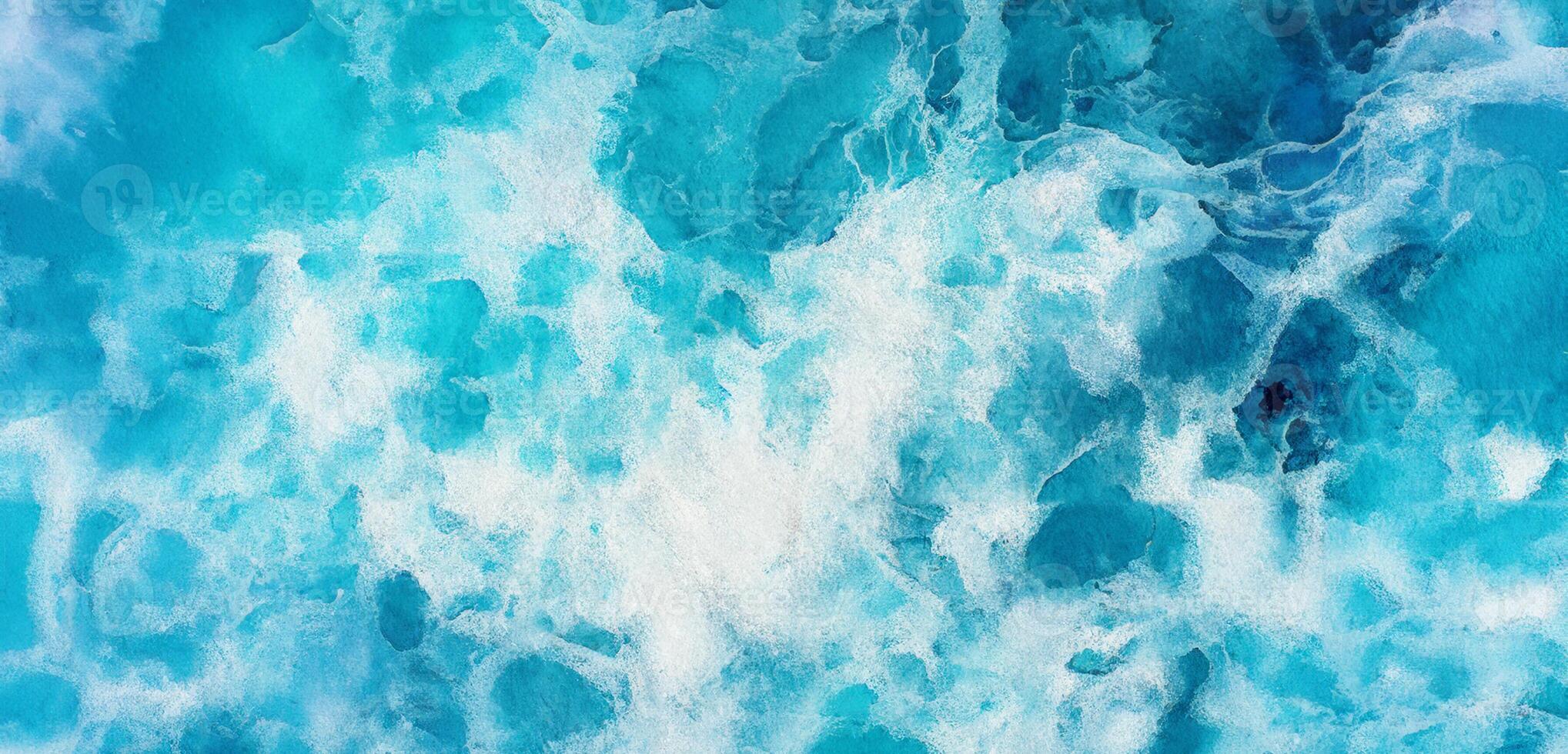 Crisp Blue Watercolor Texture, Abstract Background for Creative Design Projects photo