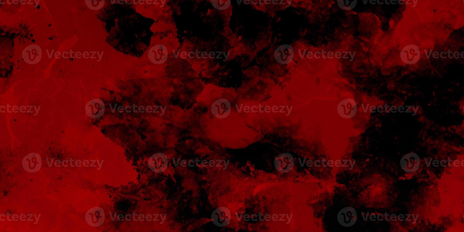 Abstract Dark Design, Luxury Red Grunge and Old Cement Wall Textures with Gradient Light photo
