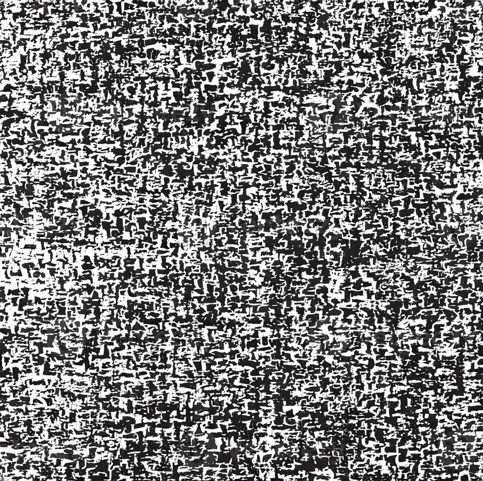 Abstract Halftone Illustration, Distressed Weaving Fabric Texture in Black and White photo